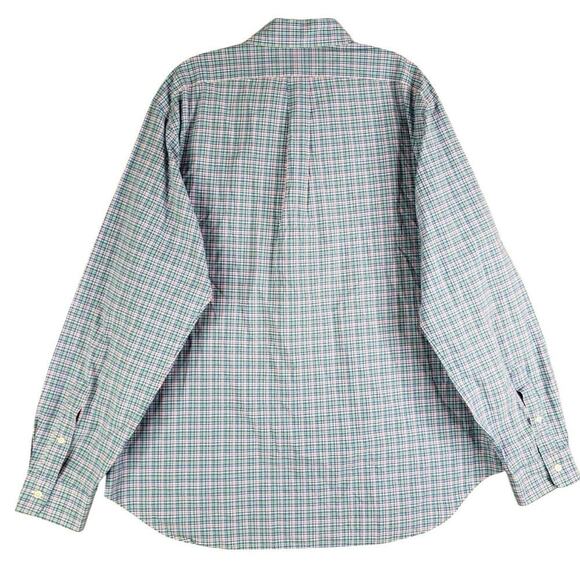 Polo Ralph Lauren Shirt Oxford Button Down Mens Size XL Long Sleeve Blue Plaid - Picture 3 of 10